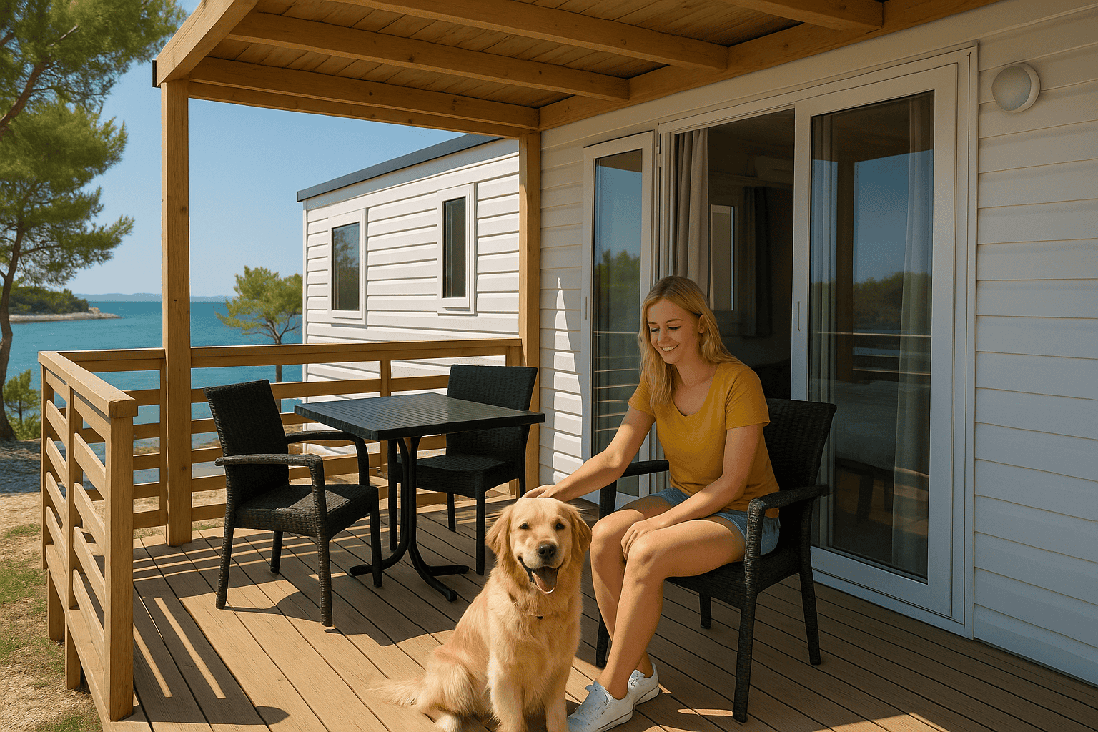 Urlaub mit Hund in Kroatien im Mobilheim