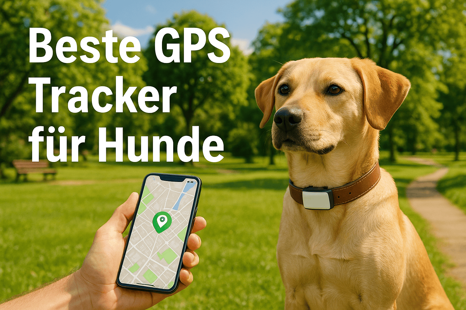 Beste GPS Tracker für Hunde im park