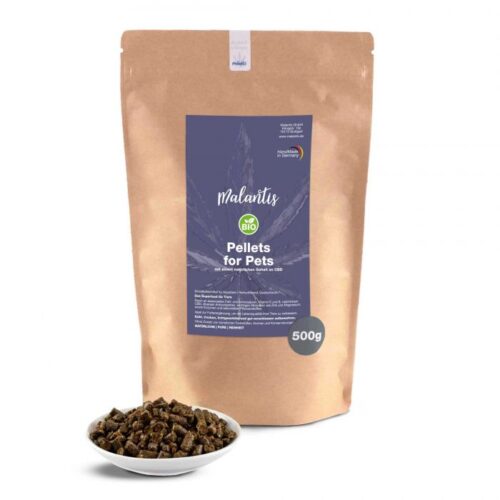 Malantis BIO CBD Pellets for Pets – Hanfpresskuchen mit natürlichem CBD